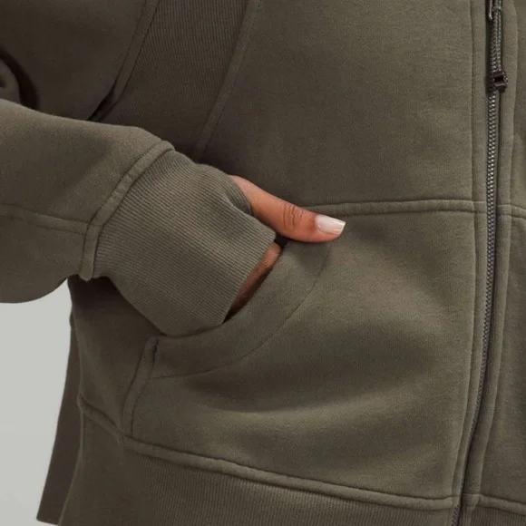 Lululemon Scuba Oversized Full Zip Hoodie Size XS/S - Army Green - Picture 5 of 8